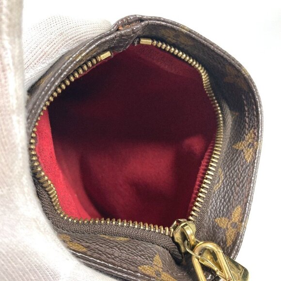 LOUIS VUITTON Brown Monogram Pouch - Picture 10 of 13